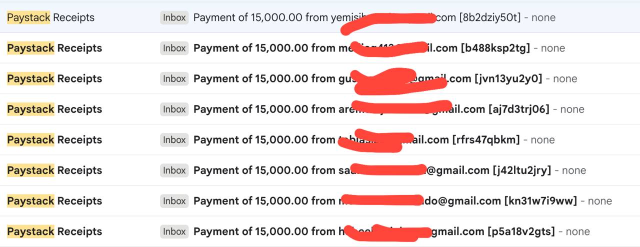 Paystack payments summary dashboard